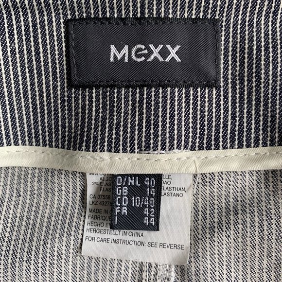 💥2/$30 MEXX Pinstripe Skirt sz10/40 - Picture 3 of 12